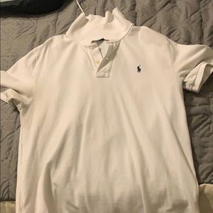 Polo white collared shirt